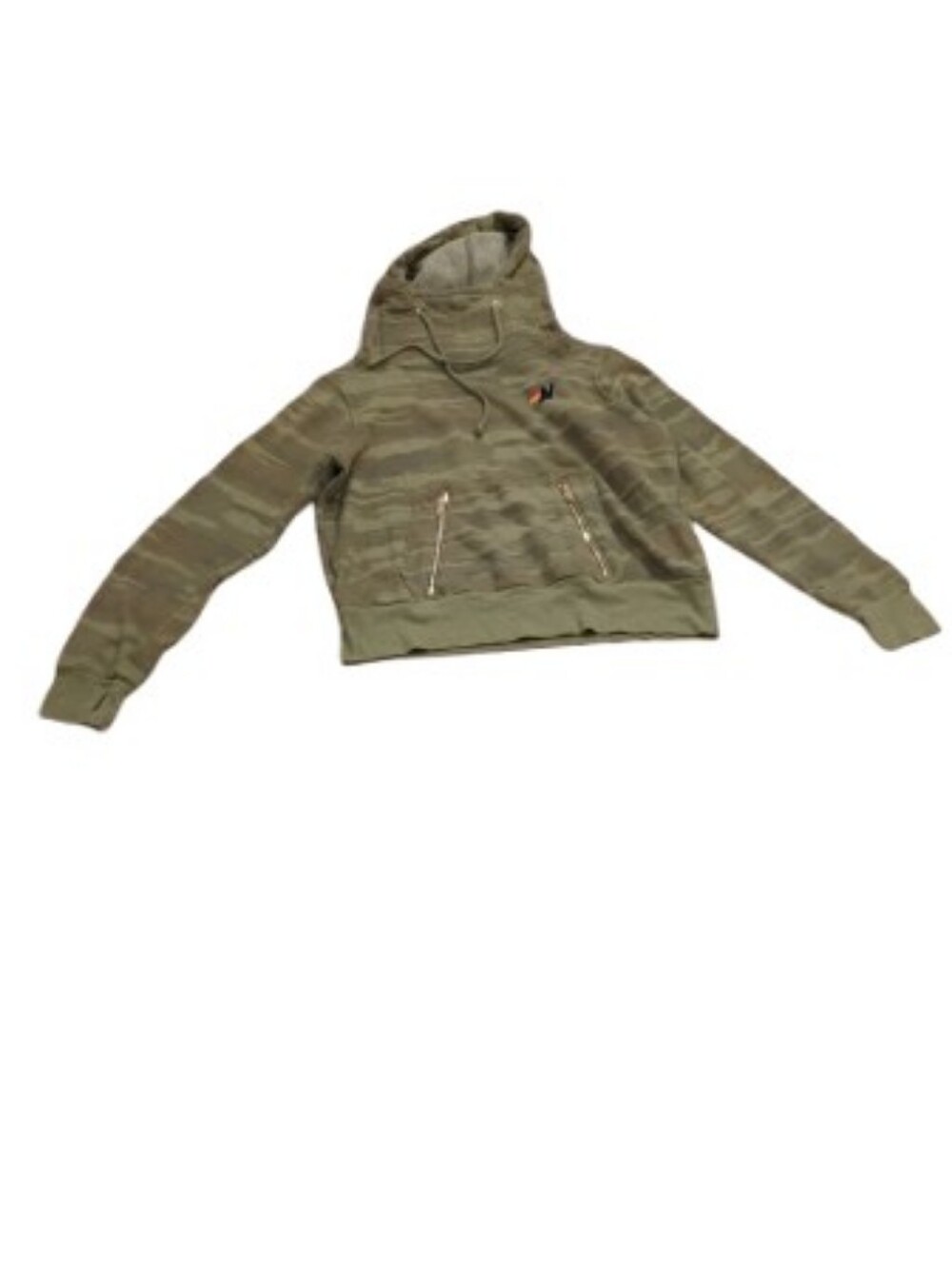 Aviator Nation Ninja Camo Print Hoodie Pullover Sweatshirt Sz XS